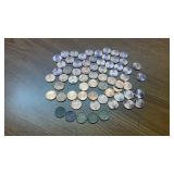 59 LINCOLN SHIELD CENTS, 5 LINCOLN WHEAT CENTS