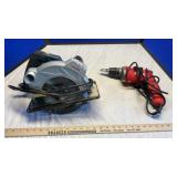 CHICAGO ELECTRIC CIRCULAR SAW & BAUER DRILL