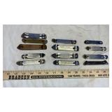 (13) ASSORTED ADVERTISING BOTTLE OPENERS