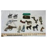 CAP GUNS, LEAD HORSES & MISC. TOYS