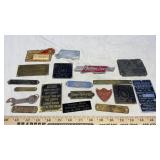 ASSORTED ADVERTISING TAGS & PLATES