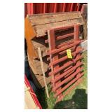 WOODEN STAIRS AND WOODEN FENCE PANELS