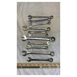 ASSORTED STANDARD COMBO WRENCHES