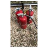 (3) FIRE EXTINGUISHERS (ONE IS EMPTY)