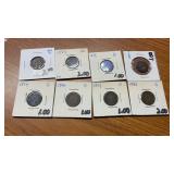 (8) INDIAN HEAD PENNIES