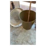 TRASH CAN, ROLLER STAND & WATER HEATER PAN