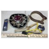 MARBLES, STURGIS PATCHES, SLING SHOT & MISC.