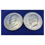 2 EISENHOWER DOLLARS