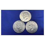 3 EISENHOWER DOLLARS