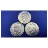 3 EISENHOWER DOLLARS