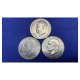 3 EISENHOWER DOLLARS