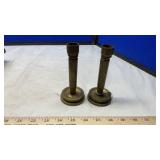 (2) TRENCH ART CANDLE HOLDERS