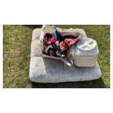 DOG BED, FOOD BIN & PET CLOTHES