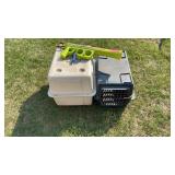 (2) pet crates & k-9 kannon