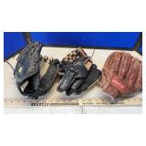 BASEBALL GLOVES & BASKETBALLS