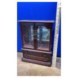 WOODEN JEWELRY CABINET