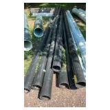 (7) BLACK 6 inch PIPE
