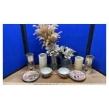 WREATH FRAMES, CANDLE HOLDERS AND DECOR