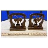 BRASS BOOK ENDS