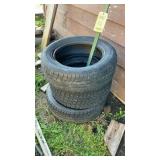 (4) assorted size tires