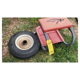 ROLLING SHOP SEAT & TIRE (4.80-3)