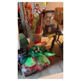 WRAPING PAPER, CANDLE TREE & MISC. X-MAS DECOR