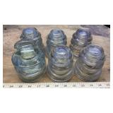 (12) GLASS INSULATORS
