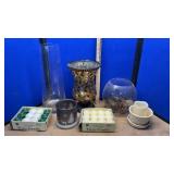 ASSORTED STYLES OF CANDLE HOLDERS