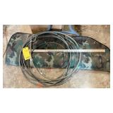 COMPOUND BOWS, CASE, AND LASOO ROPE