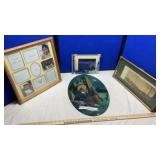 ASSORTED WALL HANGINGS & ADDING MACHINE