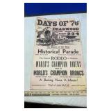 DAYS OF 76 RODEO POSTER (UNKNOWN DATE)