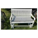 SWINGING PATIO BENCH