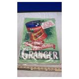 GRANGER PIPE TOBACCO POSTER (GOOD SHAPE)