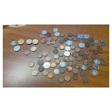 ASSORTED FOREIGN COINS MOSTLY CANADIAN