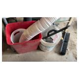 BROOM, TRASH CAN, BRACKETS & GUTTER EXT.