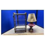 LAMP & GLASS DISPLAY BOX