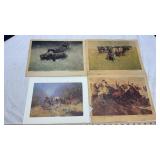 F. REMINGTON, H. GOODWINE, C.M. RUSSELL PRINTS