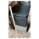 (2) PADDED STORAGE BOXES