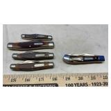(4) OLD TIMER POCKET KNIVES & IMPERIAL