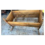 WOOD CRADLE ROCKER (NO BOTTOM)