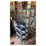 (2) METAL SHELVES
