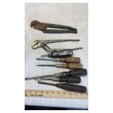 CHANNELOCKS, SCREWDRINERS, SOCKETS & MISC. TOOLS