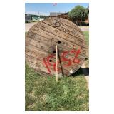 Large wood spool