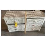 WICKER DRESSER WITH (6) DRAWERS