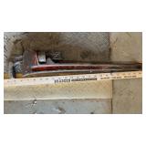 RIDGID 24" PIPE WRENCH & (2) CRESCENT WRENCHES