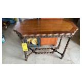 WOOD HALL TABLE MEASURES 36" L X 18"W X 29" T