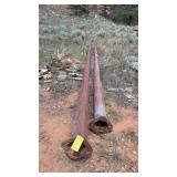 (2) 30' METAL LIGHT POLES