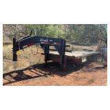 2001 DELTA 28' X 8' GOOSENECK TRAILER