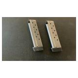 (2) .45 ACP MAGAZINES FIT KIMBERS