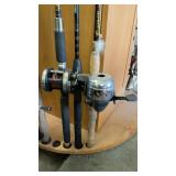 (3) SHAKESPEAR, SPIDER & OTHER FISHING RODS